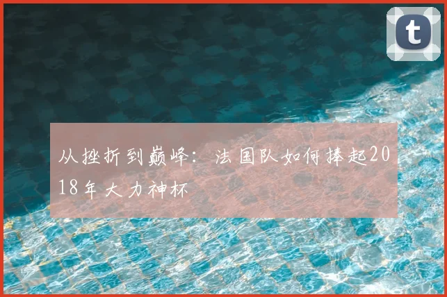 从挫折到巅峰：法国队如何捧起2018年大力神杯