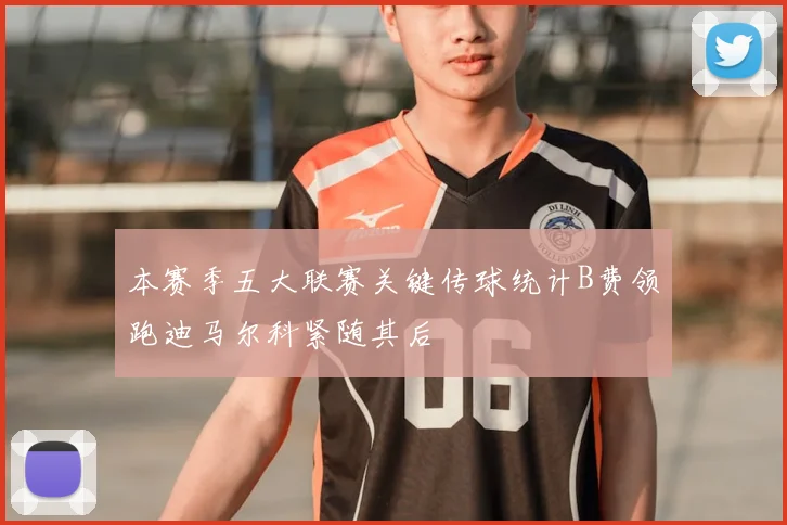 本赛季五大联赛关键传球统计B费领跑迪马尔科紧随其后